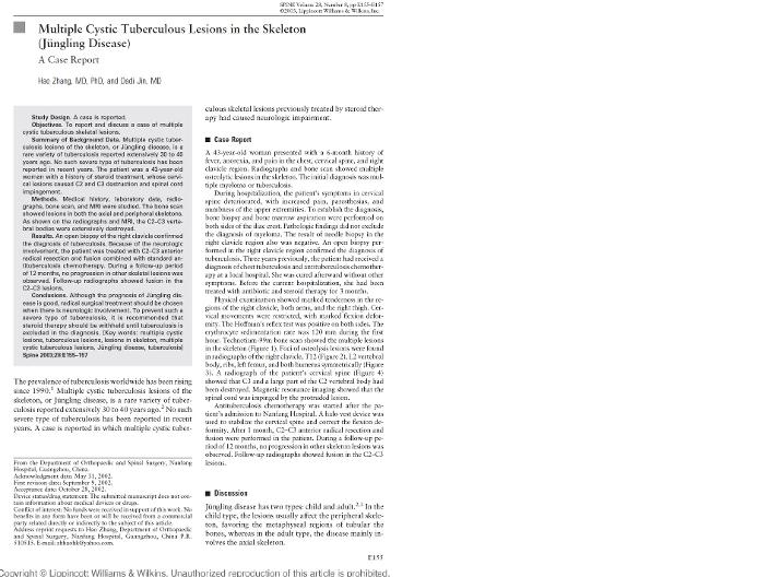 TB case report